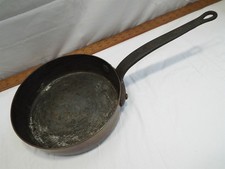 Antique D H & M Co NY Heavy Wrought Copper Cookware Sauce Pan Skillet Woosters picture