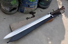Custom Handmade 32-in Carbon Steel 1095  Hunting Gladius Sword with Sheath picture