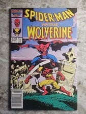 Spider-Man vs. Wolverine #1  NM-   Newsstand  Marvel Comics 1987  picture