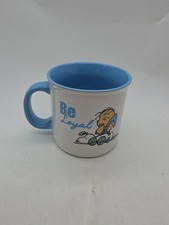 Peanuts Mug Be Loyal Snoopy Linus 21 Oz Coffee Mug New Sold Out Rare Baby Blue  picture