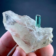 174 Carat Tourmaline Crystal Specimen with Quartz From Afghanistan picture