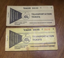 VTG WEST VA Transportation Tickets Renumeration Incentive Program RARE picture