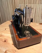 Singer 127 Sewing Machine W/Bentwood Case 1924, Approx 100 YRS OLD, Tested Works picture