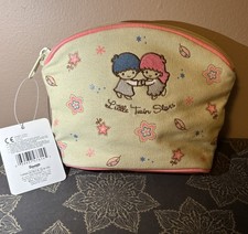 Sanrio Smiles 2003 Little Twin Stars Makeup Bag Pouch NWT picture