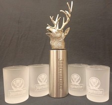 Jagermeister Logo Stag Head Speed Pourer Spout Stainless Steel / Frosted Glasse picture