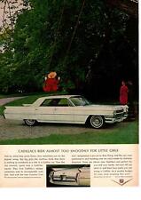 1964 Cadillac Sedan De Ville 4-Door Hardtop 429 7.0L V-8 Girl On Swing Print Ad picture