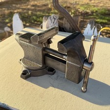 Vintage Sears Swivel Bench Top Vise and Anvil 506 5178, 3 1/2