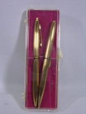 VINTAGE OAKLEY SQUARE BALLPOINT PEN & MECHANICAL PENCIL w/ CASE picture