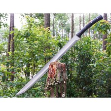 Custom Handmade Carbon Steel Blade Exquisite Machete Sword Hunting Sword Camping picture