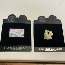 Disney Shopping pins-2-Tinker Bell- Postcard LE250 & Flower portrait LE500 picture