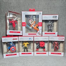 Hallmark Ornaments Lot of 7 Marvel Star Wars DC Superhero Christmas picture