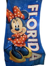 Disney Towel Vintage MINNIE MOUSE Beach 90s Florida 30 x 58 picture