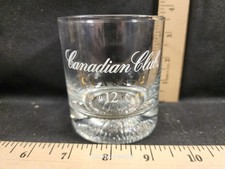 Vintage Canadian Club Aged 12 Yrs Whiskey Rocks Glass New picture