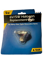 HALOGEN REPLACEMENT BULB For VINTAGE FIBER OPTIC TREES & FIGURES Small 6V/5W picture