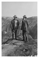 PRESIDENT THEODORE ROOSEVELT WITH JOHN MUIR YOSEMITE PARK FOUNDER 4X6 PHOTO picture