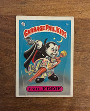 1985 Topps Garbage Pail Kids, Series 1, #1b EVIL EDDIE, EX picture