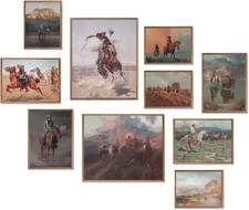 Western Cowboy Decor Western Wall Decor,Rustic Old Southwestern Wall Art Vintage picture
