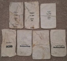 Lot Of 7 US Mint Bags Cent $50 Bags Only National Bank Denver GIDC 1976 picture