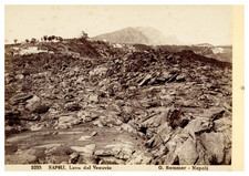 G. Sommer, Italy, Naples, Lava du Vesuvius, vintage print, ca.1880 G. Sommer, It picture