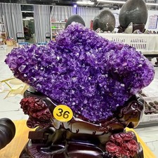 23.23LB Large Natural Amethyst Geode Cathedral Crystal Cluster Specimen Energy picture