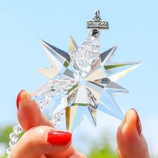 Swarovski Christmas Ornament Annual Edition 2022 Large Clear #5557796 New in Box picture