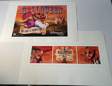 TWO Rare DISNEYLAND PARIS RESORT Halloween Advertising Commercial? Glossy Prints picture