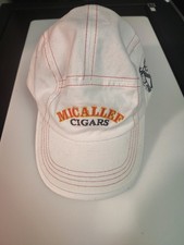 VINTAGE ( MICALLEF CIGARS ) BASEBALL STYLE HAT with ORIGINAL TAGS/ HAND CRAFTED picture