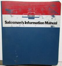 1975 Chevrolet Salesman's Information Manual Camaro Corvette Monte Carlo picture