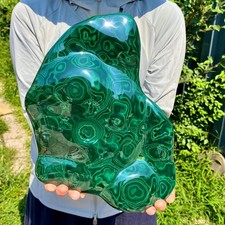 7.27LB Natural Polished Malachite Mineral freeform specimen Reiki Stone picture