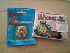 Vintage 1983 Star Wars Wicket the Ewok Wallet Return of the Jedi W/pin picture