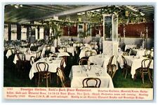 1908 Kalil's Park Place Restaurant Venetian Garden Brooklyn New York NY Postcard picture
