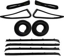 Front Door Window & Vent Glass Weatherstrip Seal Kit – 1-Piece Design – Compatib picture