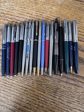 Lot Of 18 Parker Pens (15) & Pencils (3), Some Brass picture