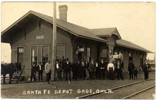 RPPC: African American Segregated R.R. Depot Waiting Room, Gage, Oklahoma picture