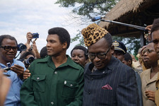 1974 Boxing Champion Muhammad Ali  & Zaire President Colorized Picture Photo 4x6 picture