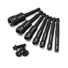7PCS E-TORX Nut Driver Set | 1/4'' Hex Shank, Female Torx Nut D... USA FAST SHIP picture