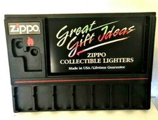 New Vintage Zippo Lighters Counter Top Store Display 8 piece NOS NIB USA 1995 picture