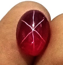 9 Ct Natural Mozambique Flawless Blood Red Star Ruby Oval Loose Gemstone 6GHH picture