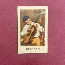 Cliff Richard 1963 Dutch Gum Numbered Set 4 #383 Trading Card picture