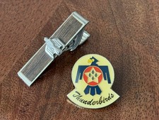 USAF THUNDERBIRDS LAPEL/HAT PIN + Tie Clip s10 picture