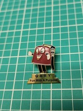 Freemason Masonic Shriner Fez Gary For Imperial Guard Gold Tone Lapel Pin picture
