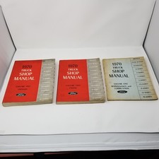 1970 Ford Truck Shop Manual Volumes 1, 2 & 5 Chassis Engine Maintenance Lubrica picture