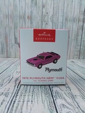 2023 Hallmark Ornament 1970 PLYMOUTH HEMI CUDA 6th Lil Classic Cars MINIATURE picture
