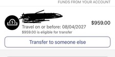 Southwest Airlines Flight Credits- Or can book flight’s half off-Fast Transfer picture