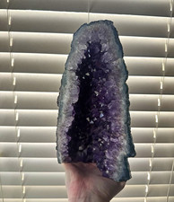 Large Purple Amethyst Crystal Cluster Geode Cathedral Display Specimen picture