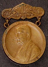 Vintage 1910-1912 Roosevelt Service Medal #6487 - Panama Canal Zone picture