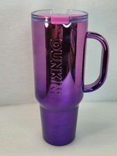 Dunkin Donuts  Limited Edition 40oz  Chrome Ombre Travel Cup.  LNWOT picture