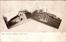 Ladies and Mens Gymnasium Grinnell IA 1910 Vintage Postcard 5P21-17 picture
