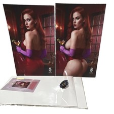 Deviant Nation, Limited Edition, Jessica Rabbit Two Books Set Nice/Naughty39/100 picture