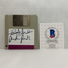 Hackers Phantom Phreak Autograph Floppy Disk Signed by Renoly Santiago - w/ COA picture